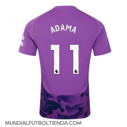 Camiseta Fulham Adama Traore #11 Tercera Equipación Replica 2024-25 mangas cortas